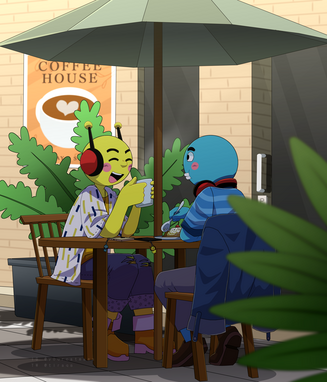 Fullbody (2) + Shaded + Complex background